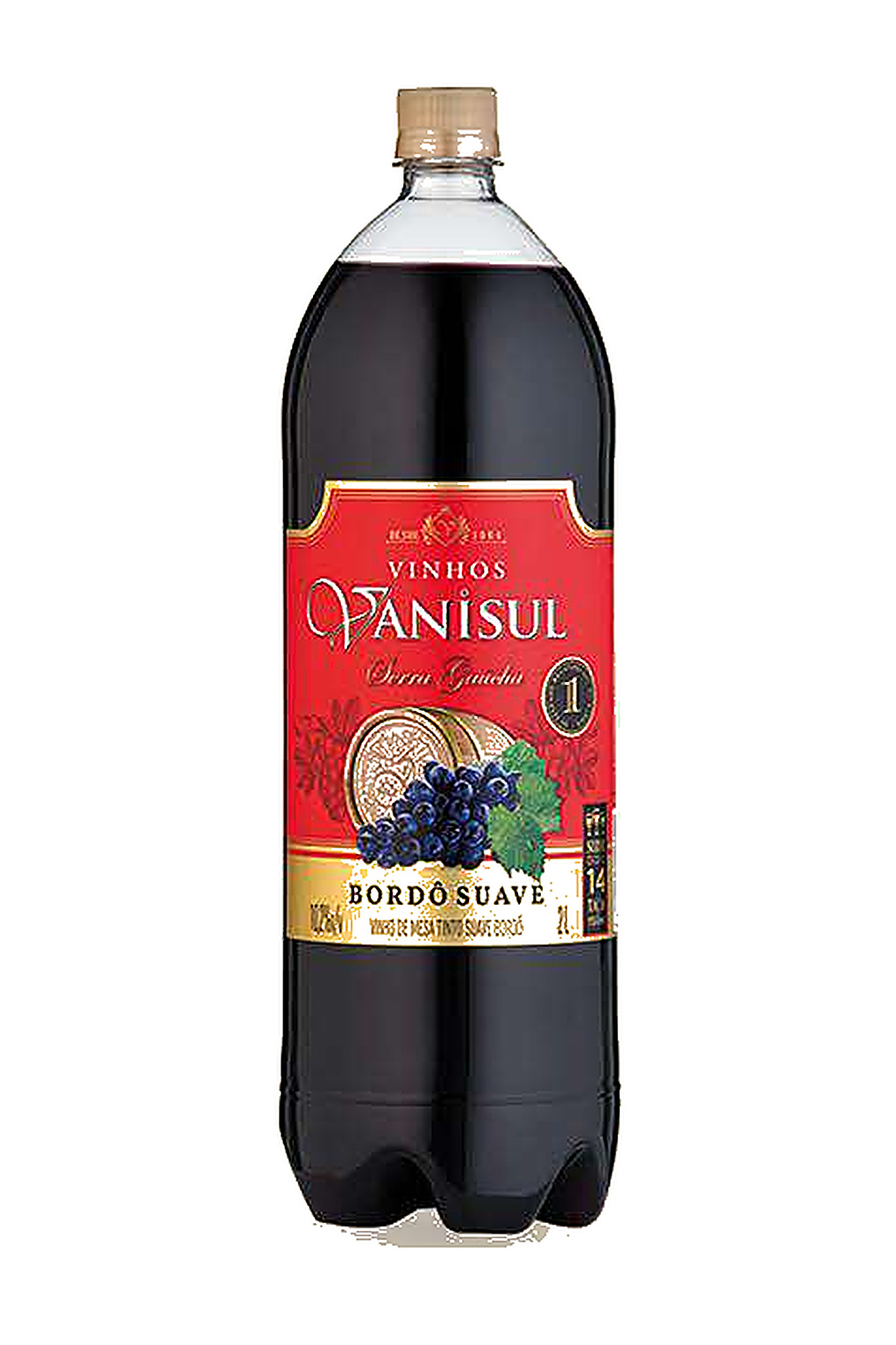 Vinho de Mesa Tinto Suave Bordô
