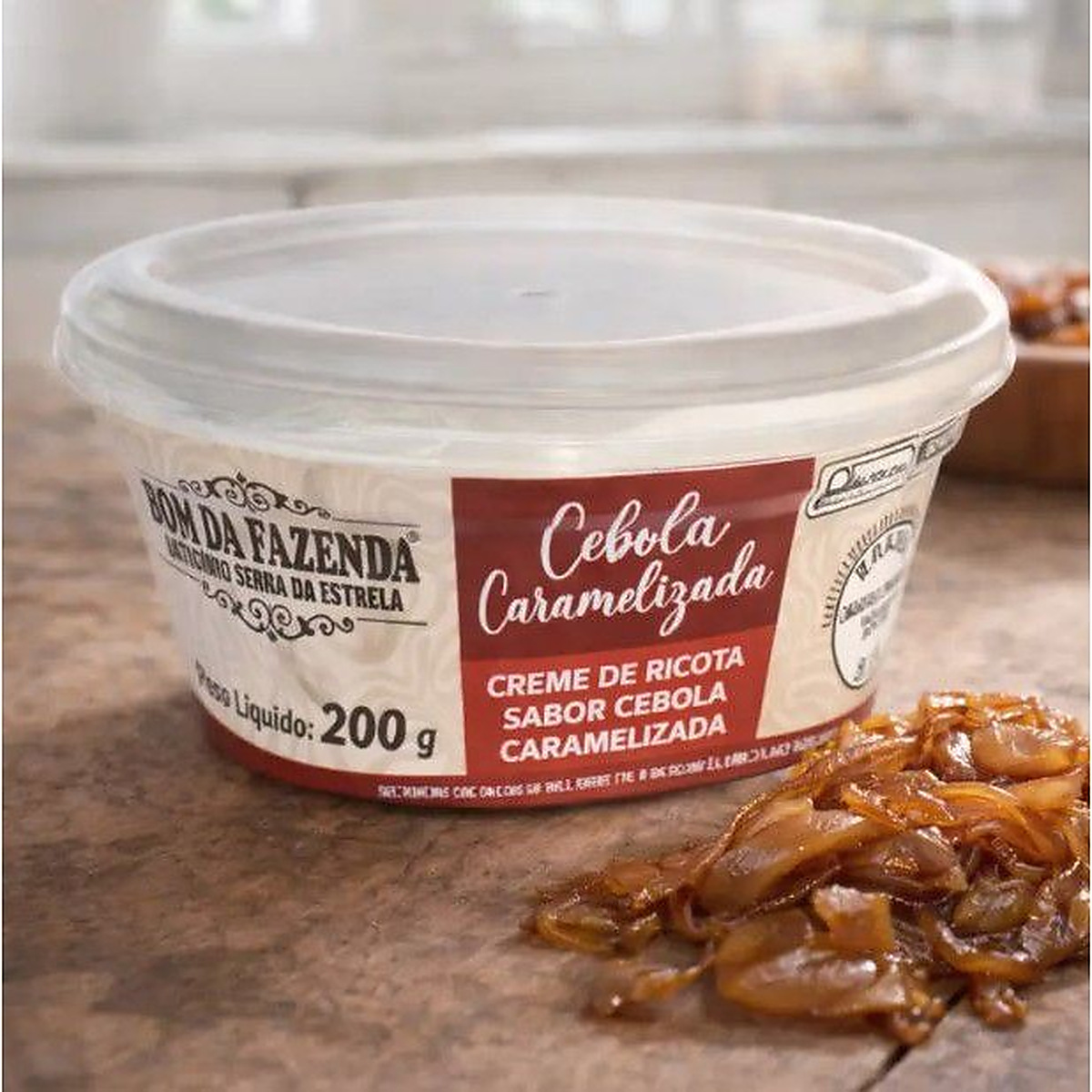 Creme de Ricota Sabor Cebola Caramelizada