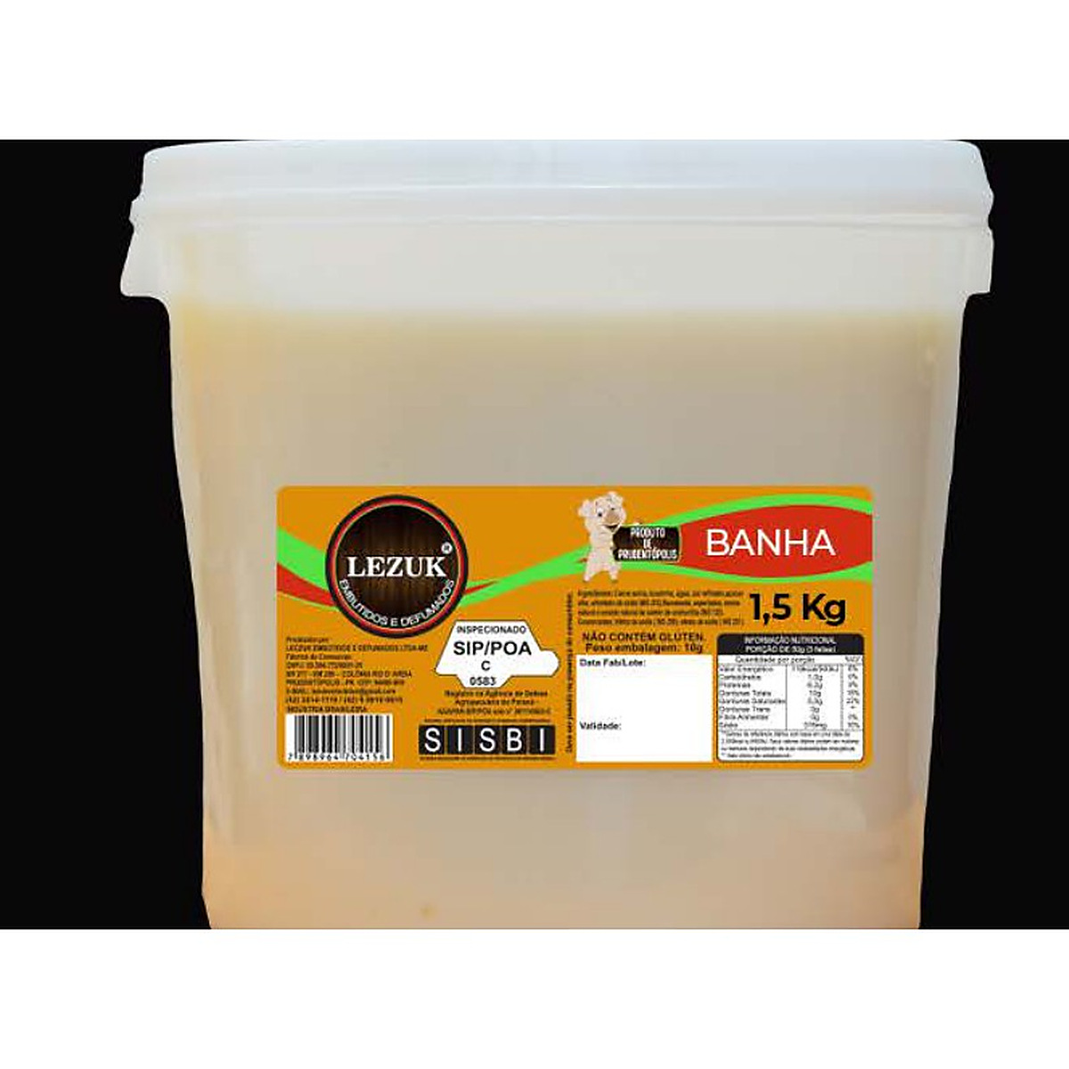 Banha Suína 1,5 kg