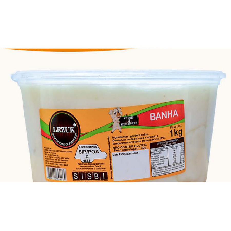 Banha Suína 1 kg